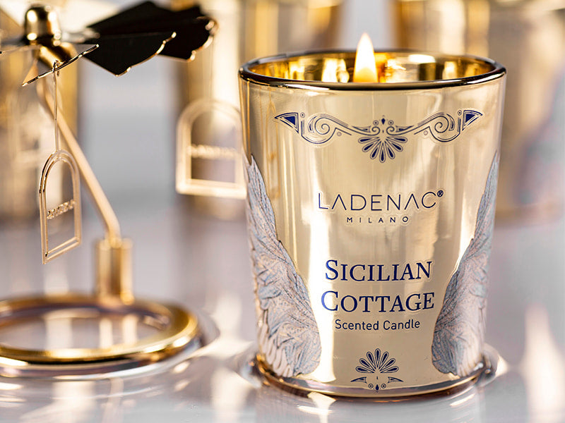 Ladenac Milano Sicilian Cottage Candle with Carousel – 2.6oz.