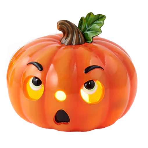 Funny Face Light Up Pumpkin – Assorted Each One Sold Separately