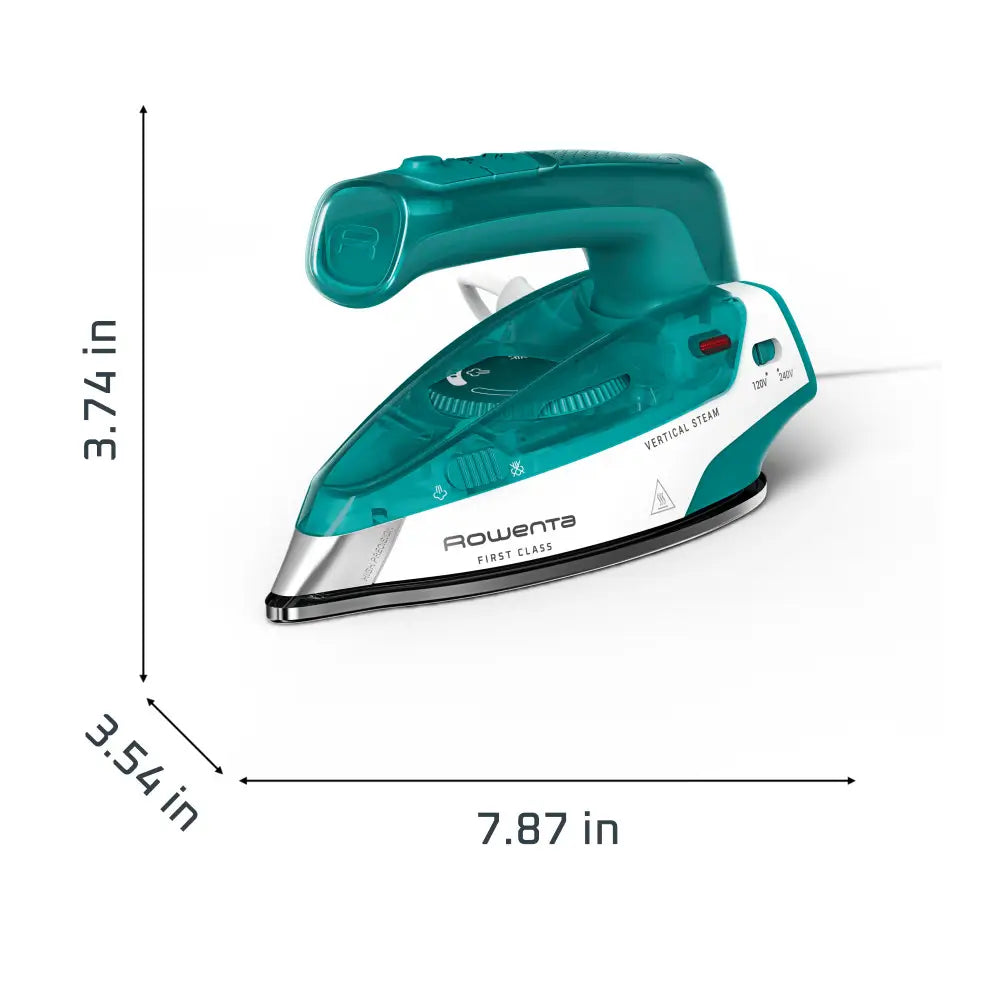 Rowenta Compact Travel-Ready Foldable First Class Steam Iron – 1000 Watts
