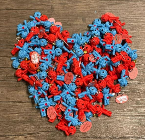 Watchover Voodoo Doll Handcrafted Keychain With Special Message – Bestest Friend