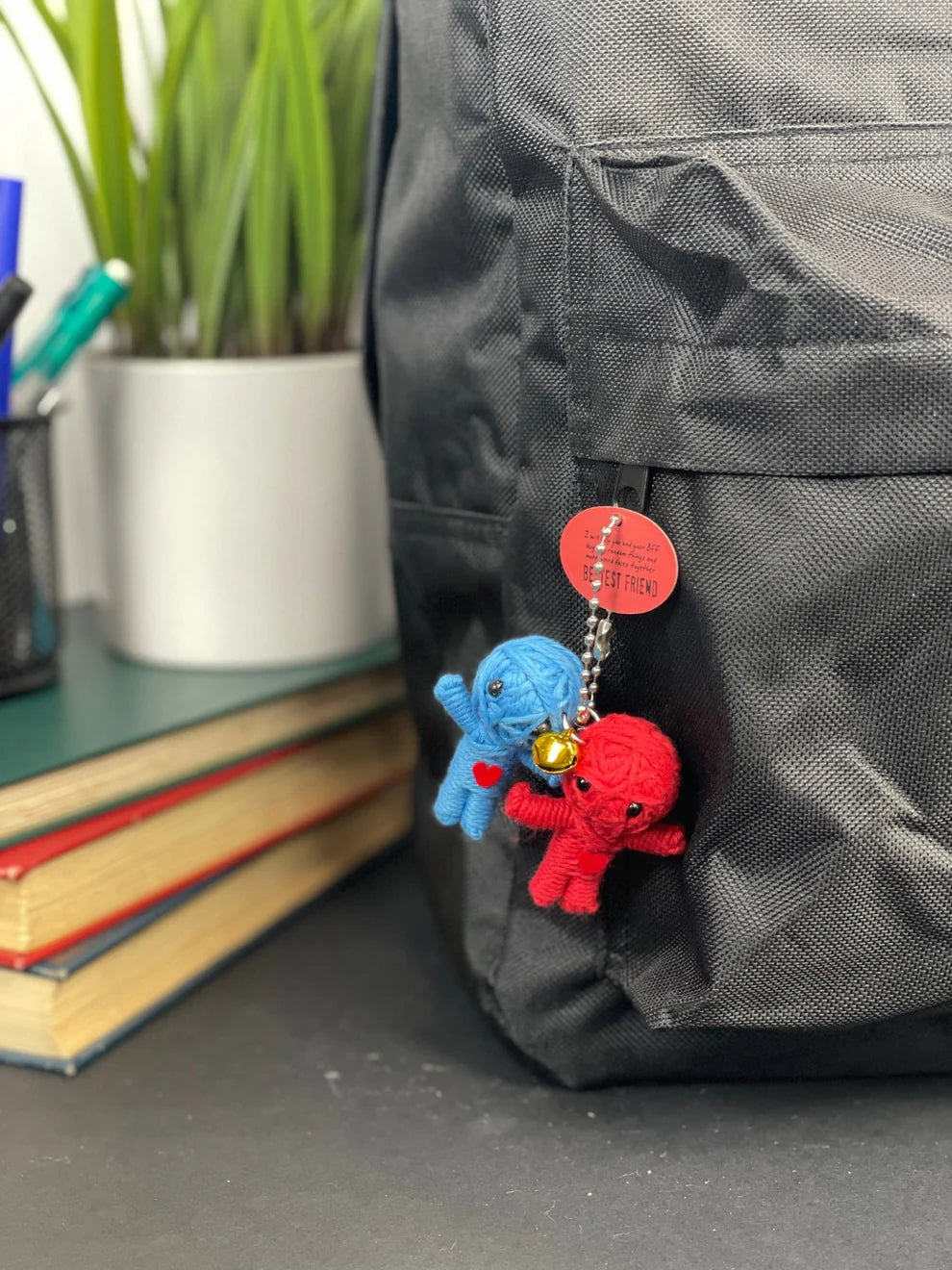 Watchover Voodoo Doll Handcrafted Keychain With Special Message – Bestest Friend