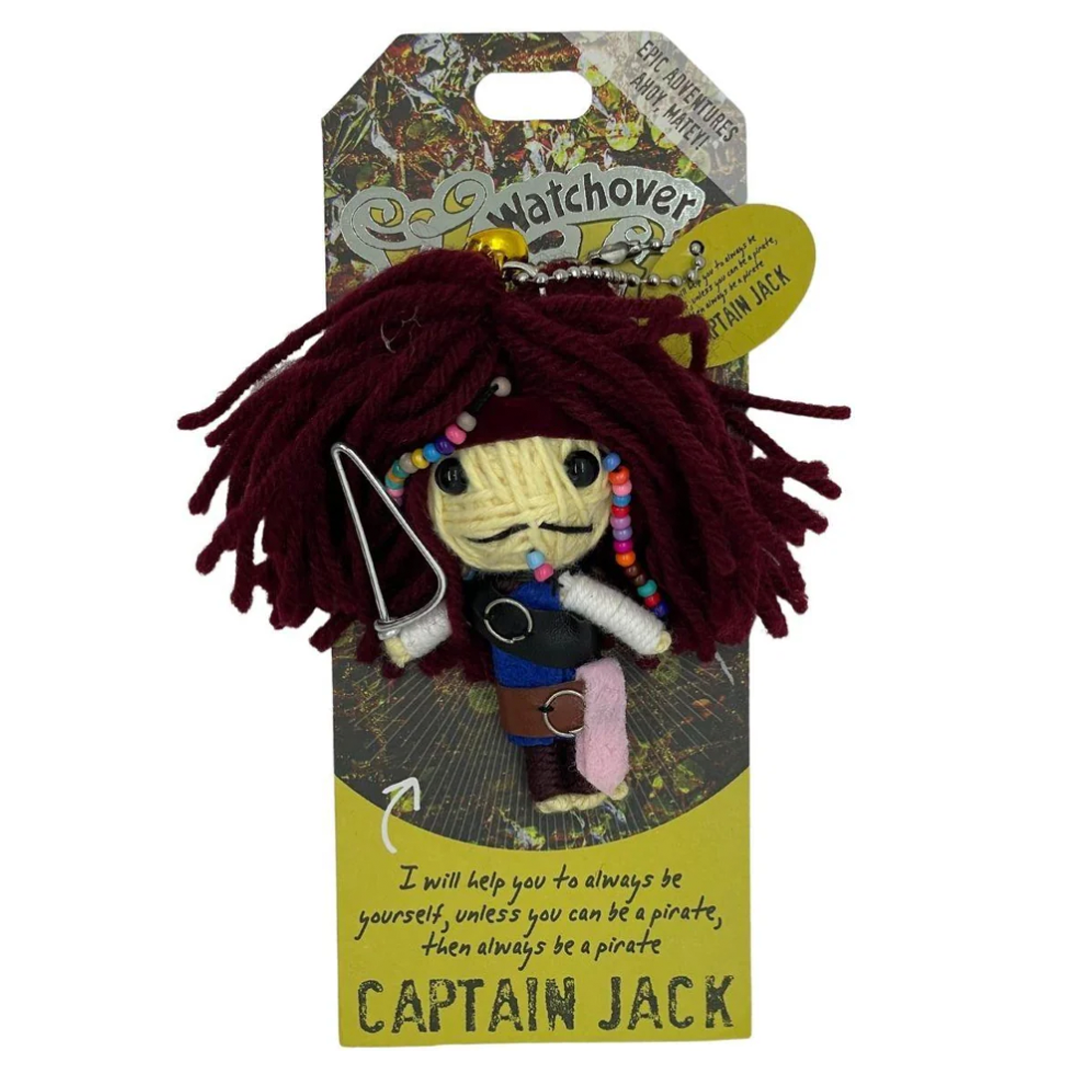Watchover Voodoo Doll Handcrafted Keychain With Special Message – Captain Jack