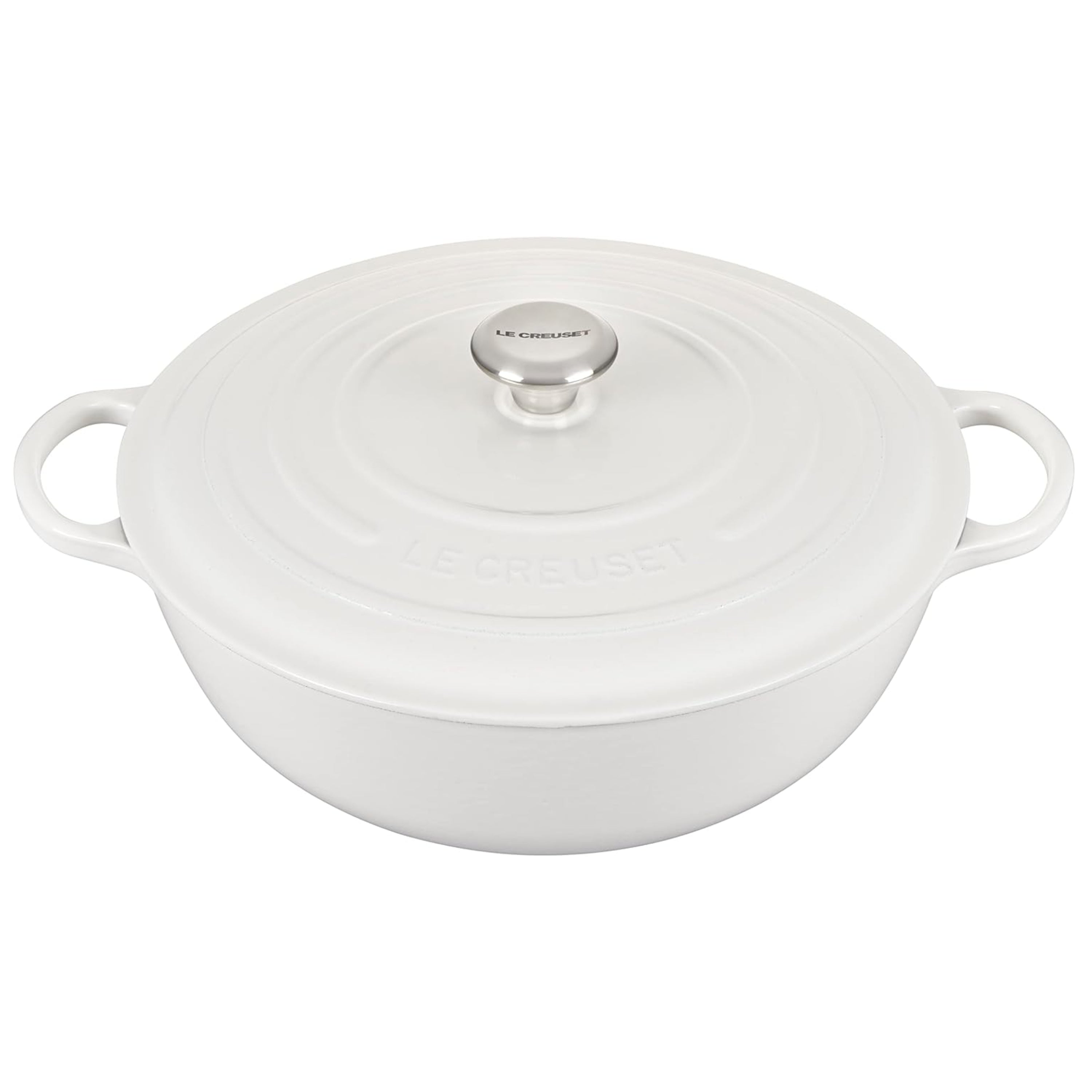 Le Creuset SPECIAL Round Cast Iron Signature Chef's Oven – 7.5 QT – White