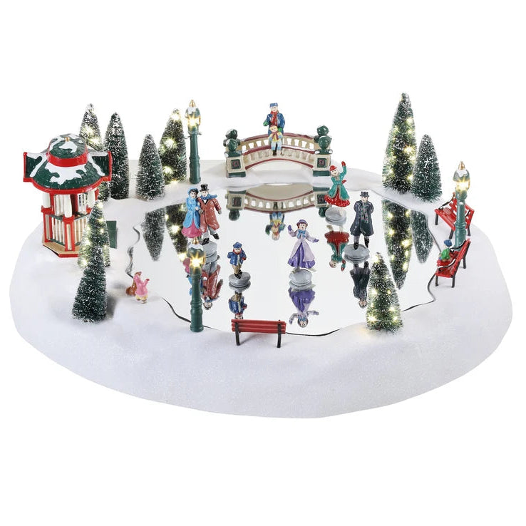 Mr. Christmas Winter Wonderland Christmas Skating Rink – 18" x 16"