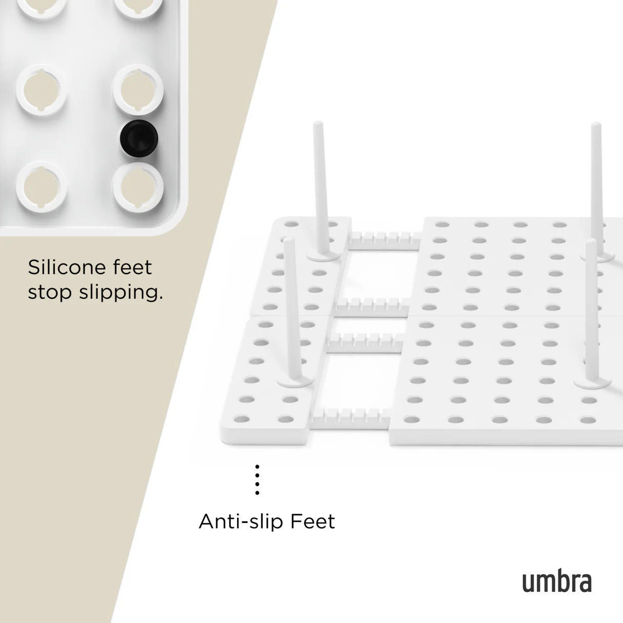 Umbra Peggy Drawer Organizers – White – Set of 2