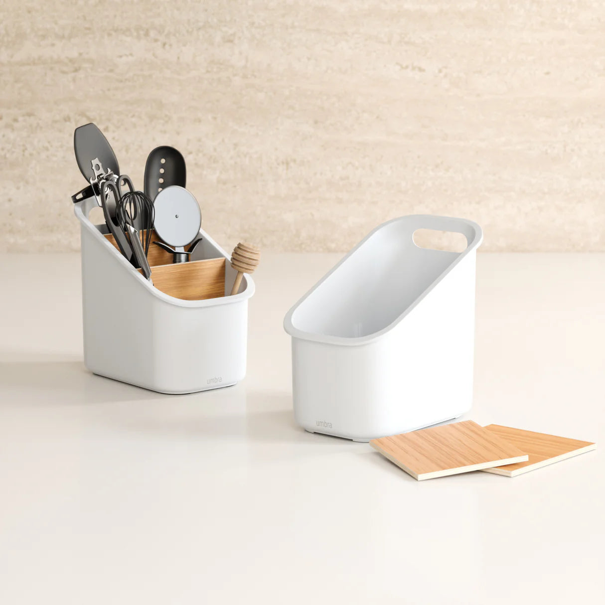 Umbra Bellwood Utensil Holder – White – (Utensils Not Included)