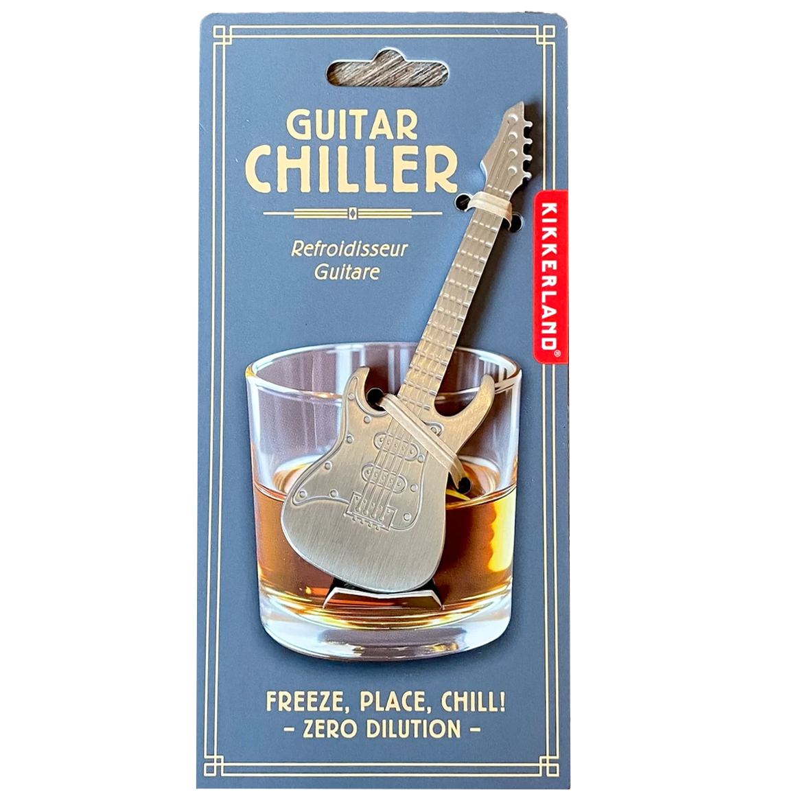 Kikkerland Stainless-Steel Guitar Drink Chiller
