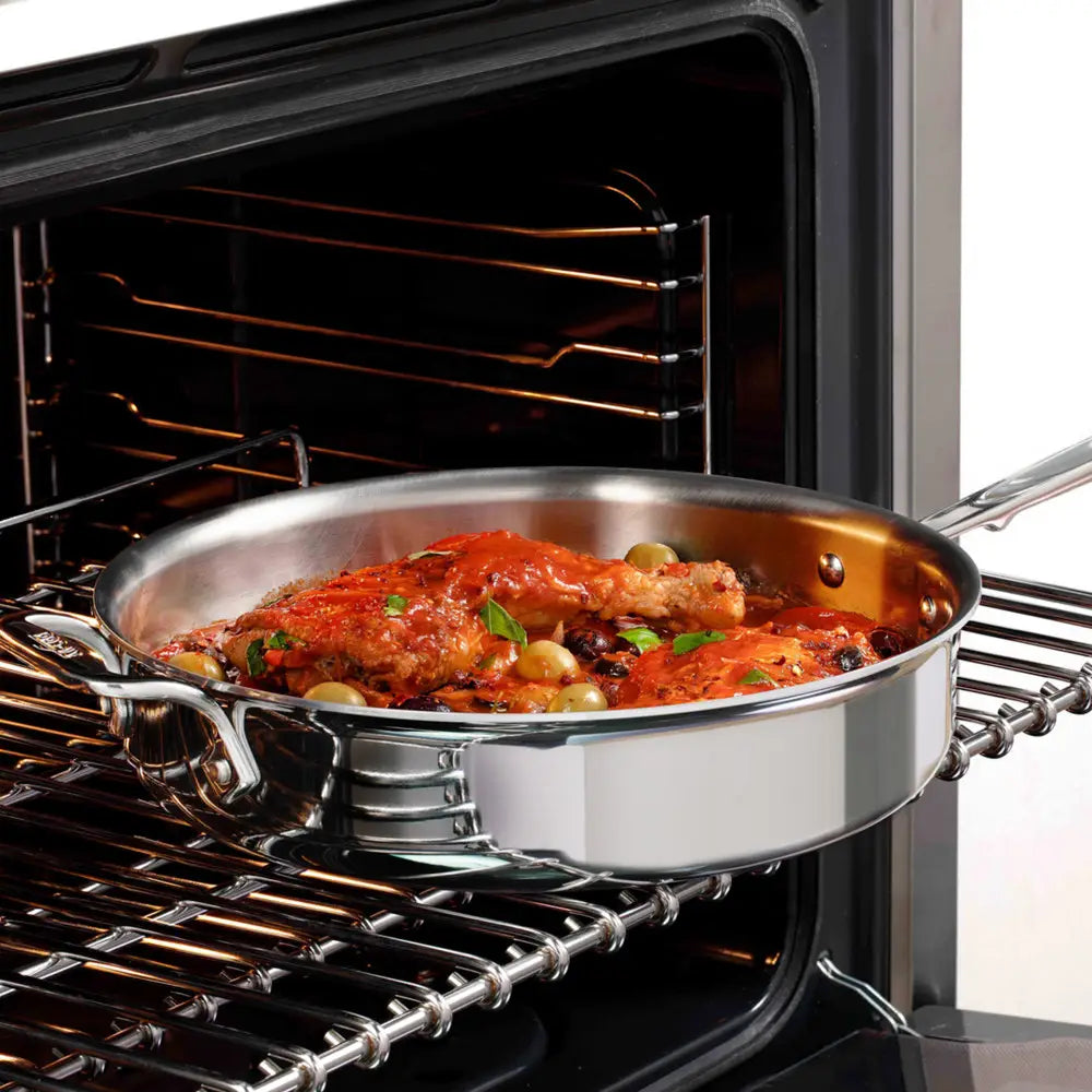 All-Clad D3 Stainless Steel 6-Quart Sauté Pan With Lid