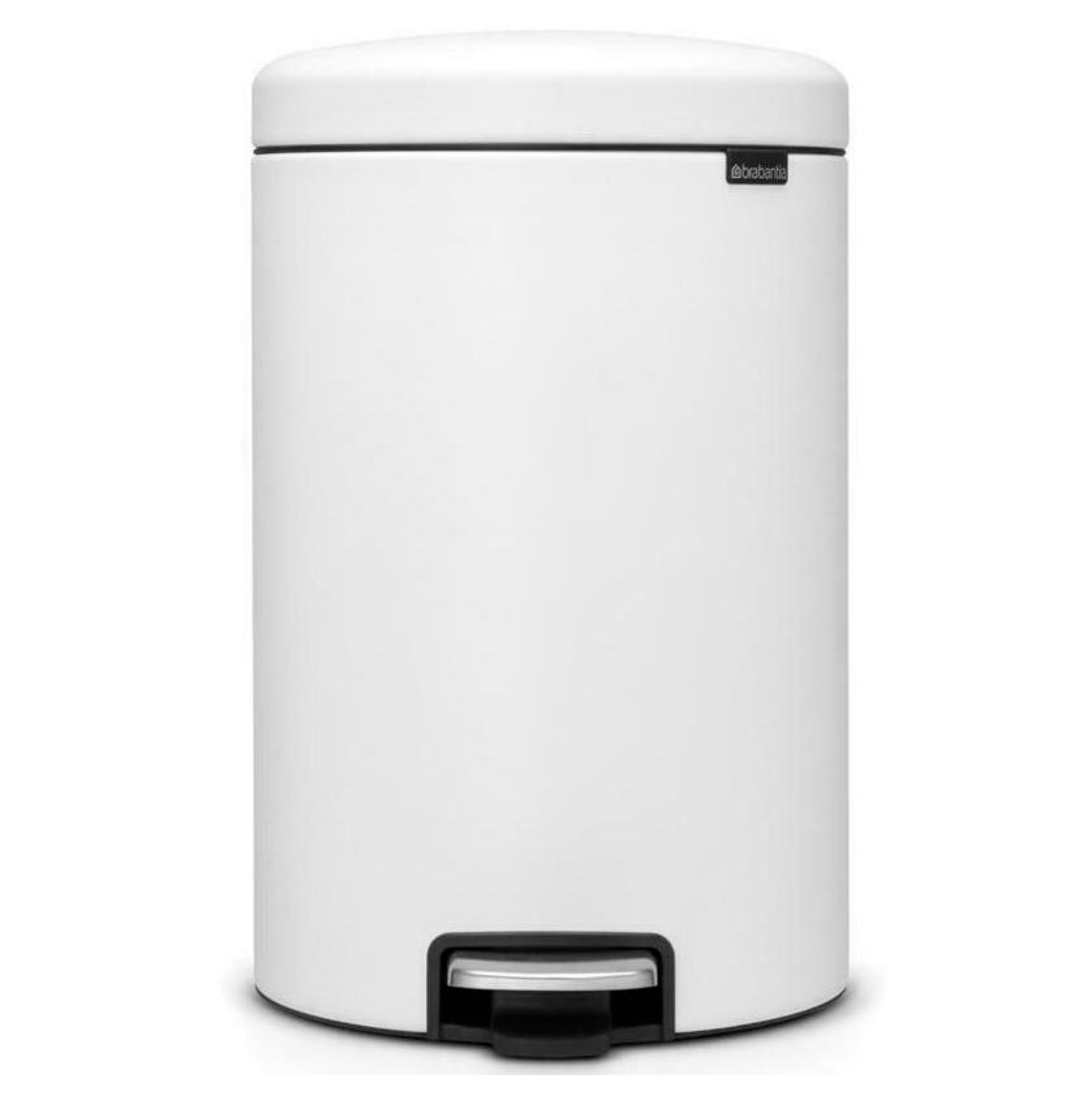 Brabantia NewIcon Step Trash Can – White – 1.3 Gal