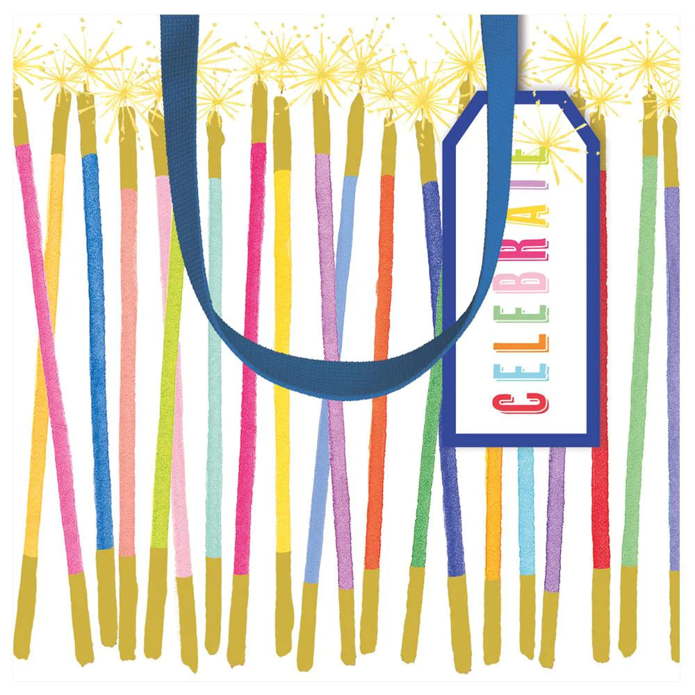 Caspari Party Candles Small Gift Bag