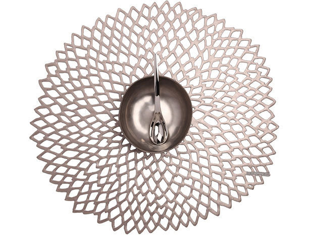 Chilewich Dahlia Placemat – Gunmetal