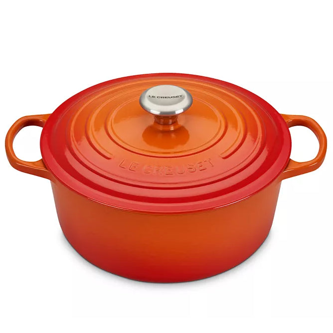 Le Creuset Round Dutch Oven – 5.5 QT – Flame