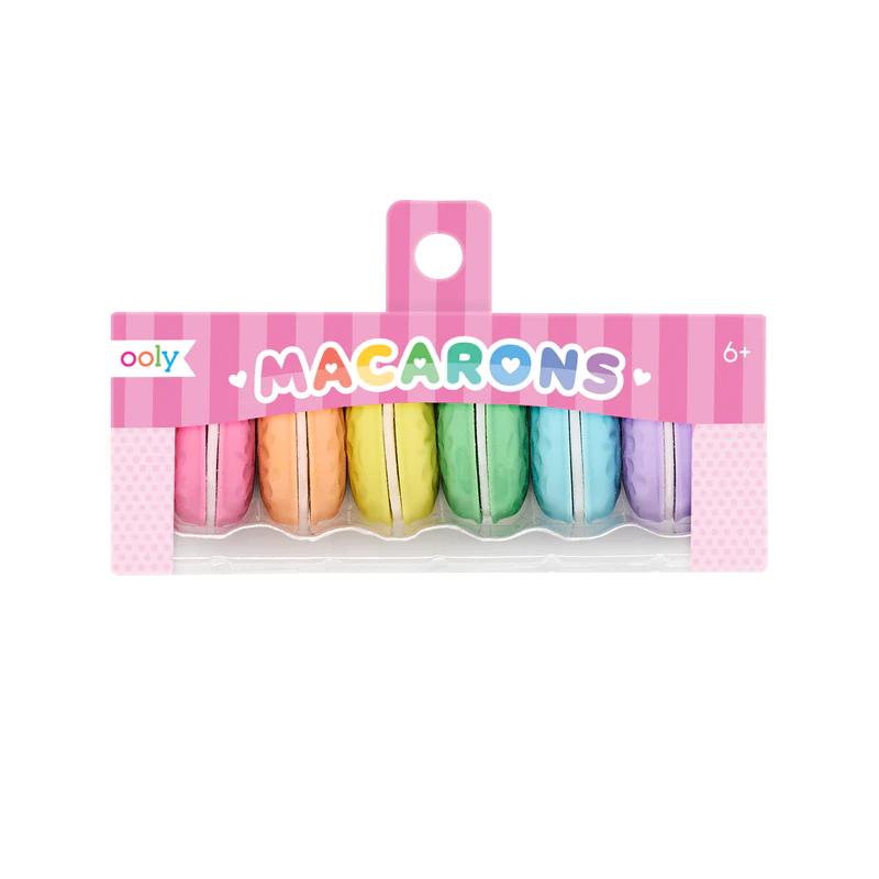 Macarons Vanilla Scented Erasers – Set of 6