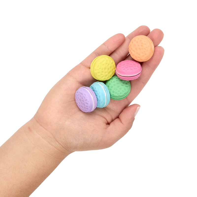 Macarons Vanilla Scented Erasers – Set of 6