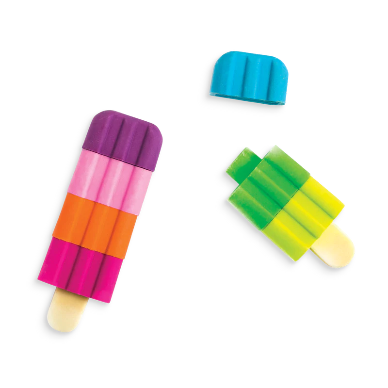 Icy Pops Puzzle Scented Erasers – Set of 4
