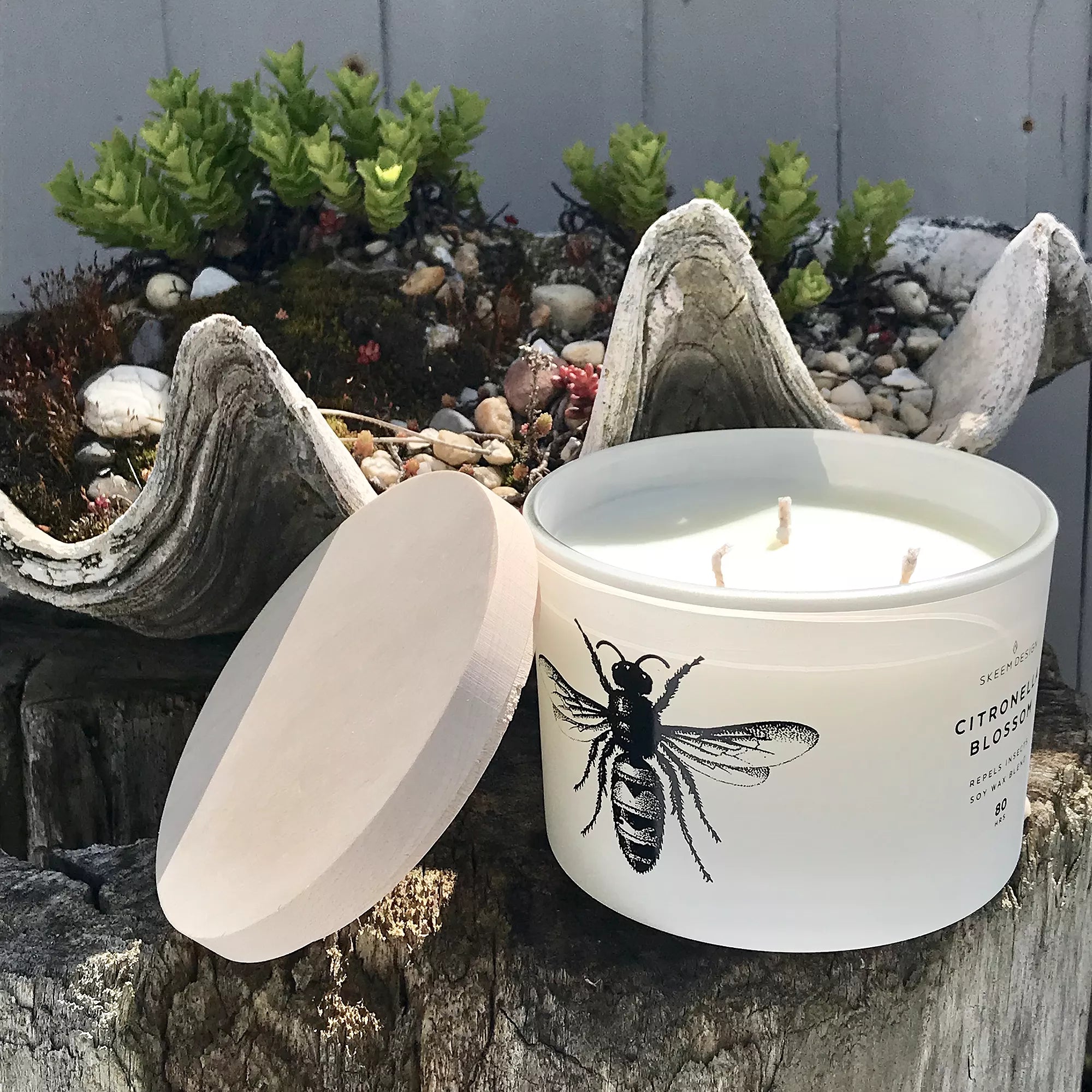 Skeem Design Citronella Blossom Triple-Wick Candle