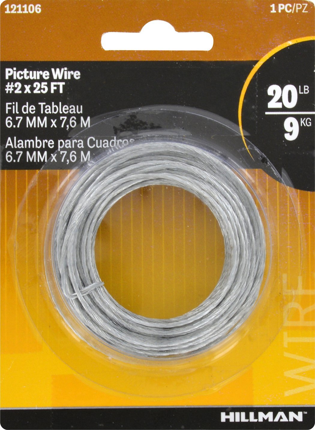 Hillman 20lb Steel Picture Wire - 25ft