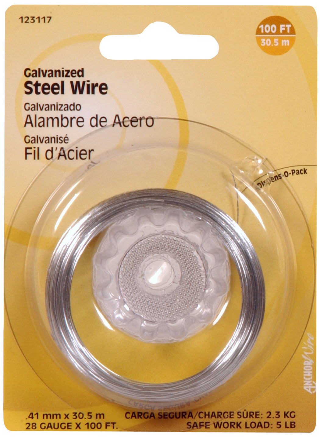 Hillman 5lb Galvanized Steel Picture Wire - 100ft