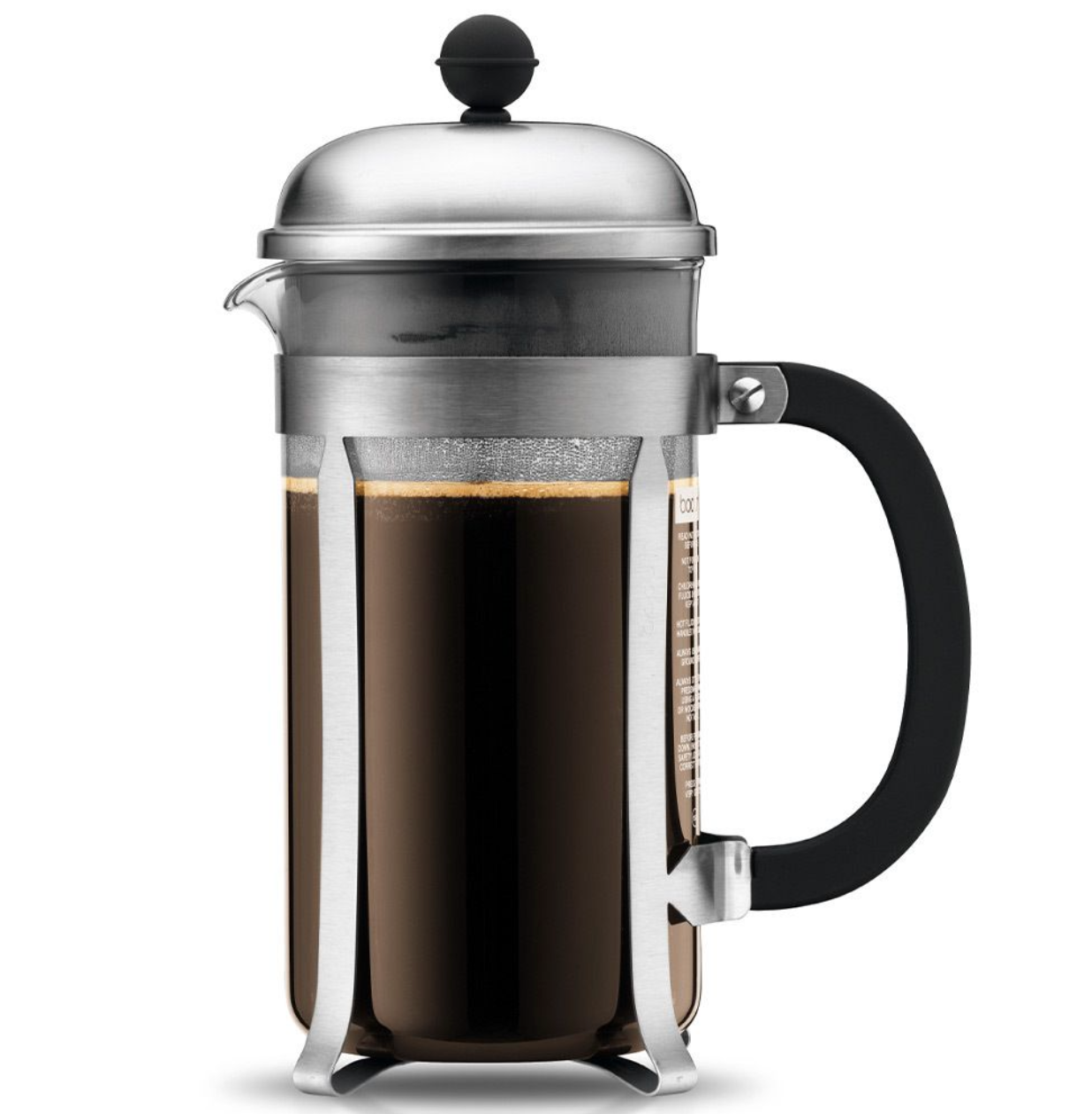 Bodum Chambord French Press Coffee Maker – 12 Cup – Chrome