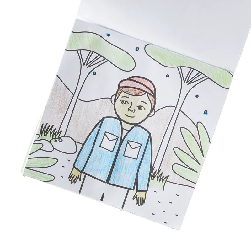 Carry Along Coloring Book Set – Safari