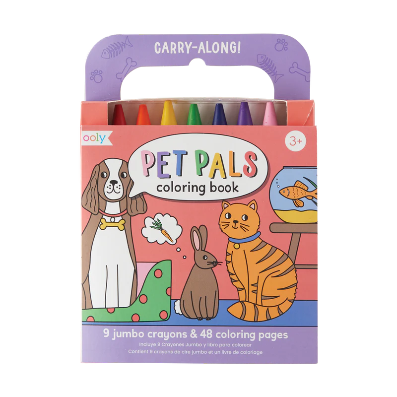 Carry Along Coloring Book Set – Pet Pals