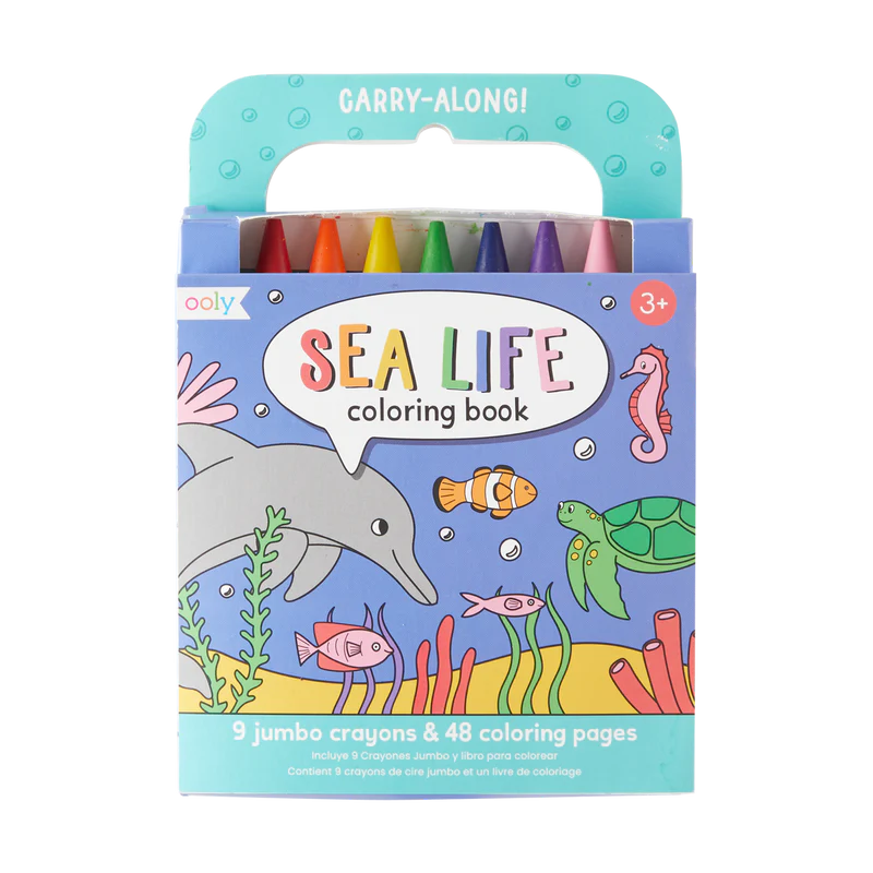 Carry Along Coloring Book Set – Sea Life