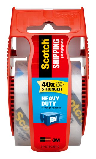 Scotch Heavy Duty Shipping Tape with Dispenser – Small