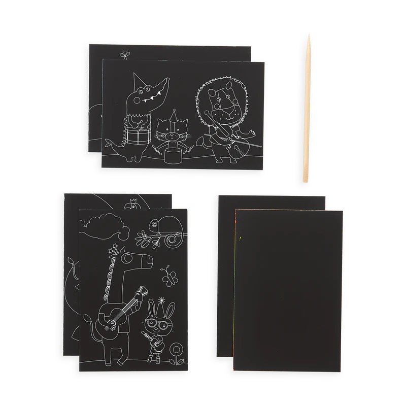 Scratch And Scribble Mini Scratch Art Kit – Safari Party