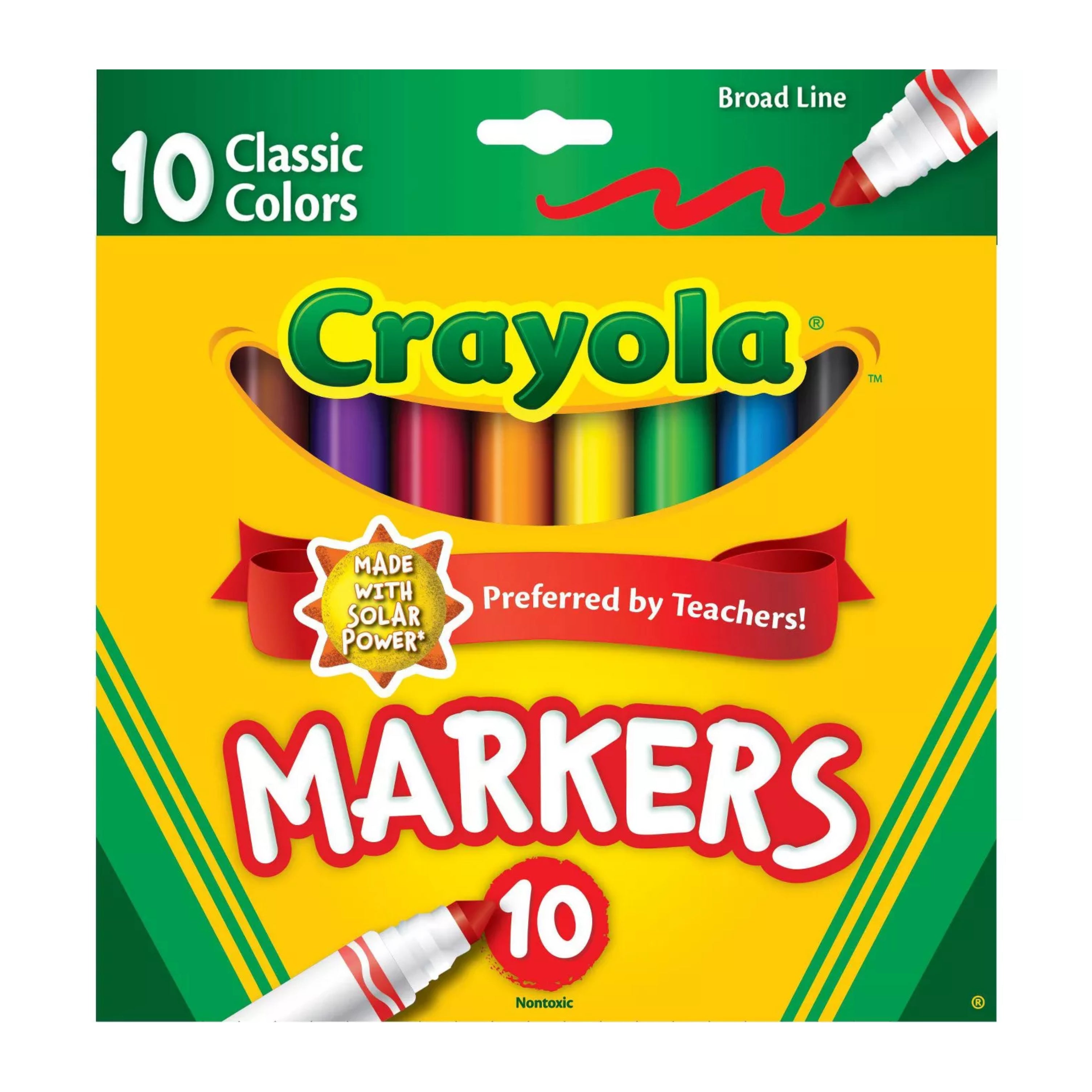 Crayola Markers Broad Line Classic – 10ct