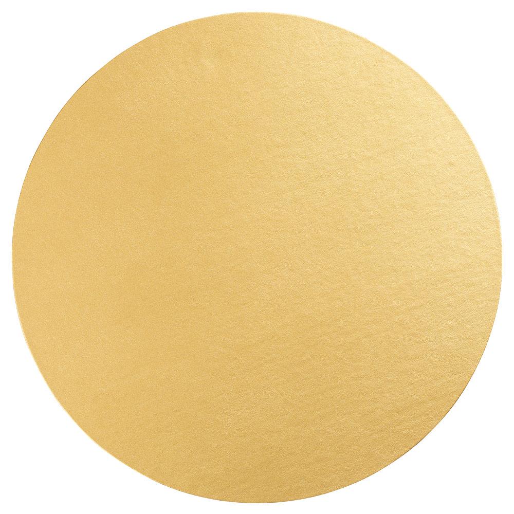 Caspari Luster Felt-Backed Round Placemat – Gold