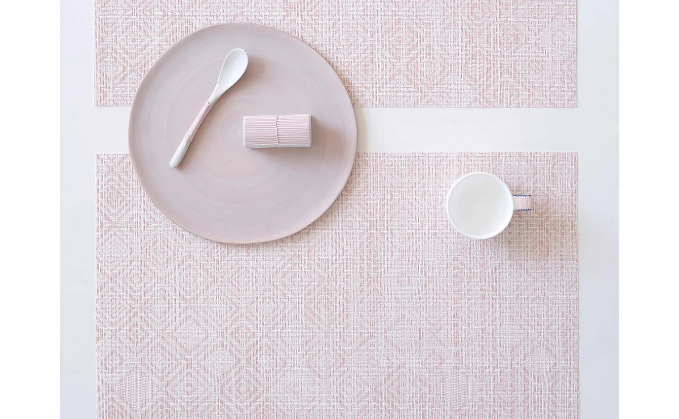 Chilewich Mosaic Rectangle Placemat – Pink Lemonade