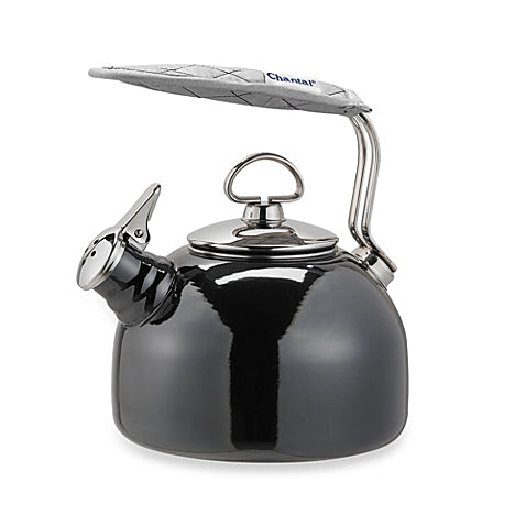 Chantal Classic Tea Kettle, Enamel-on-Steel 1.8 Qt. - Onyx