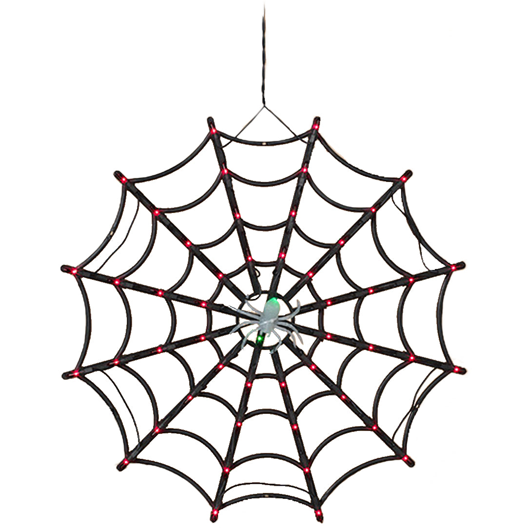 Halloween Light Up Spider Web 21"