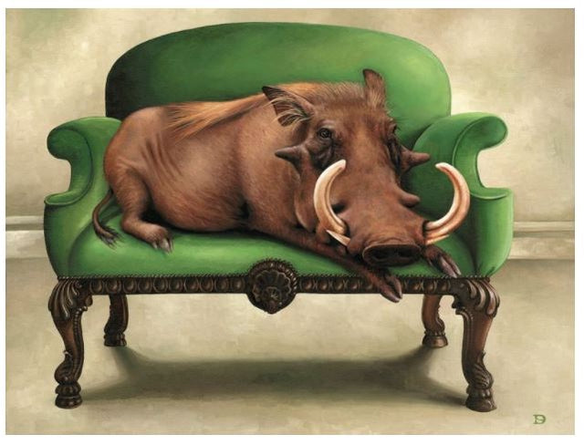 Wildlife At Leisure – Rhino And Friends Note Cards – Set of 6