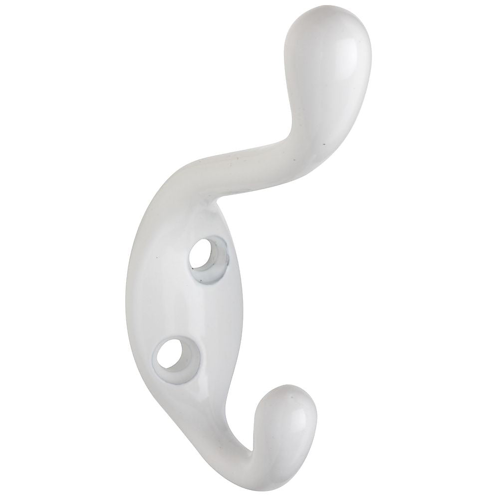 White Heavy Duty Coat/Hat Hook