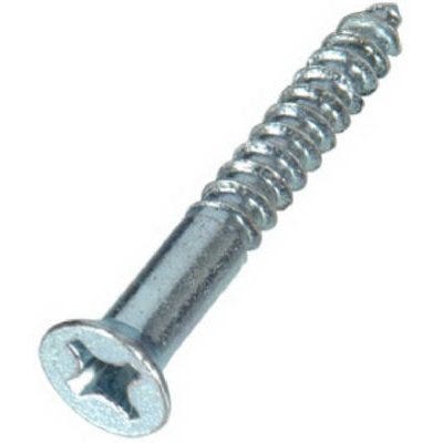 Phillips Flat Head Zinc Wood Screws – #10 x 1-1/2-In. – 8 Pack
