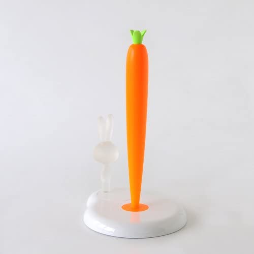 Alessi Bunny & Carrot Kitchen Paper Towel Holder – White