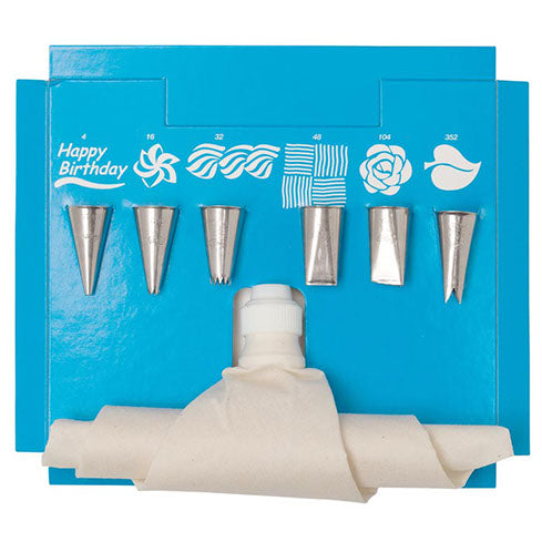 Cake Decorating Set with Flex Bag – 8 Piece