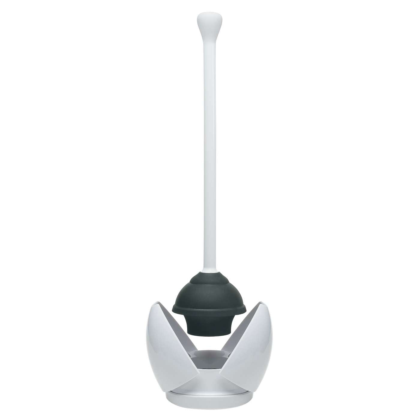 OXO Toilet Plunger & Canister Set - White