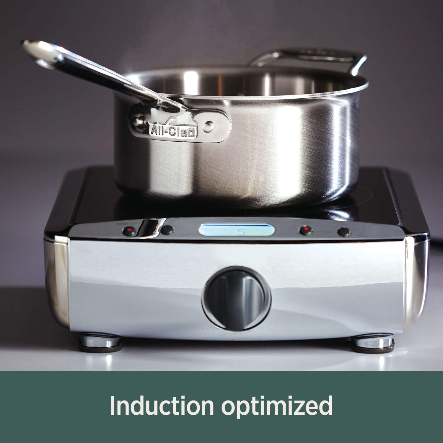 All-Clad D5 Brushed Stainless Steel Saucepan With Lid– 3 QT