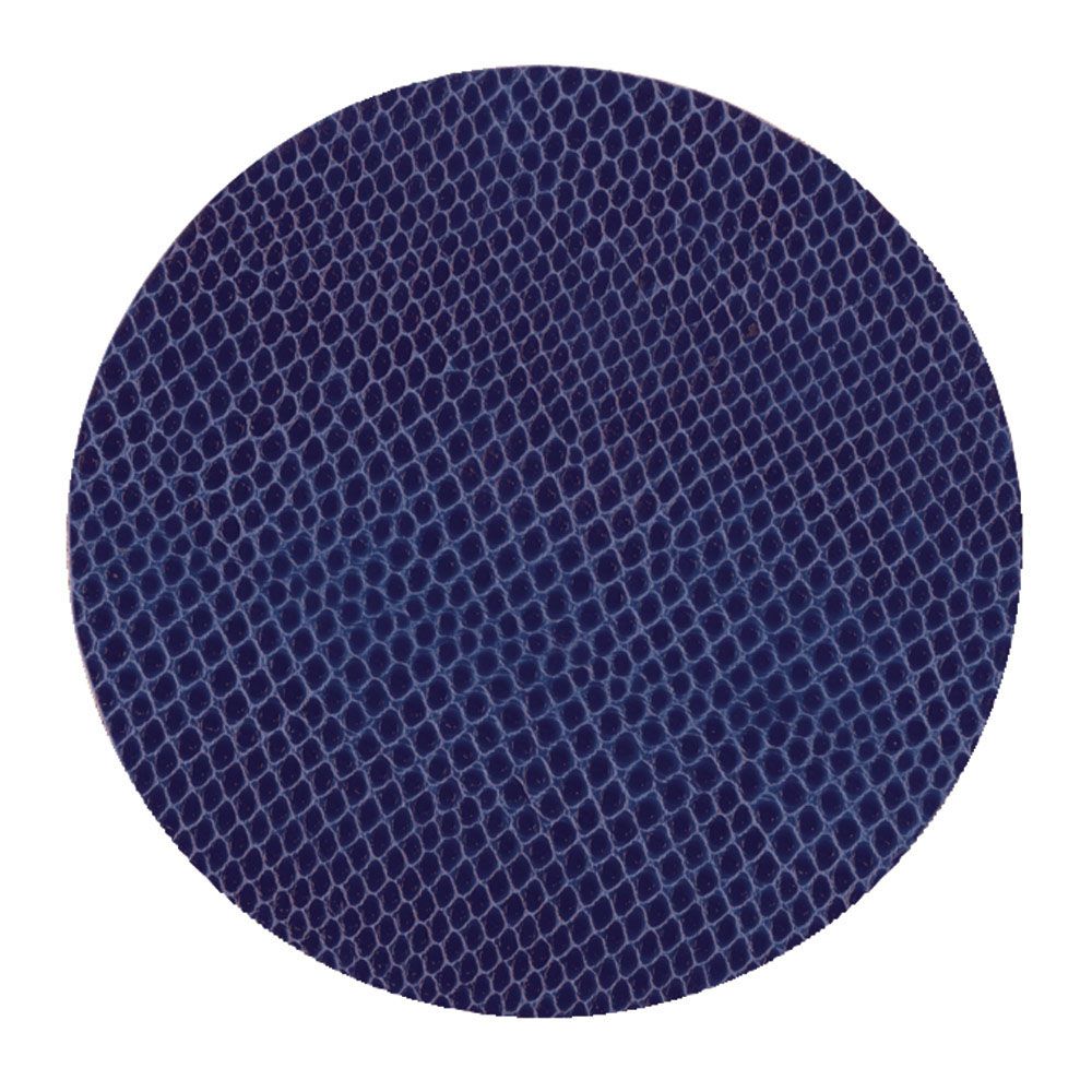 Caspari Snakeskin Felt-Backed Coasters, Navy Blue - Set of 8
