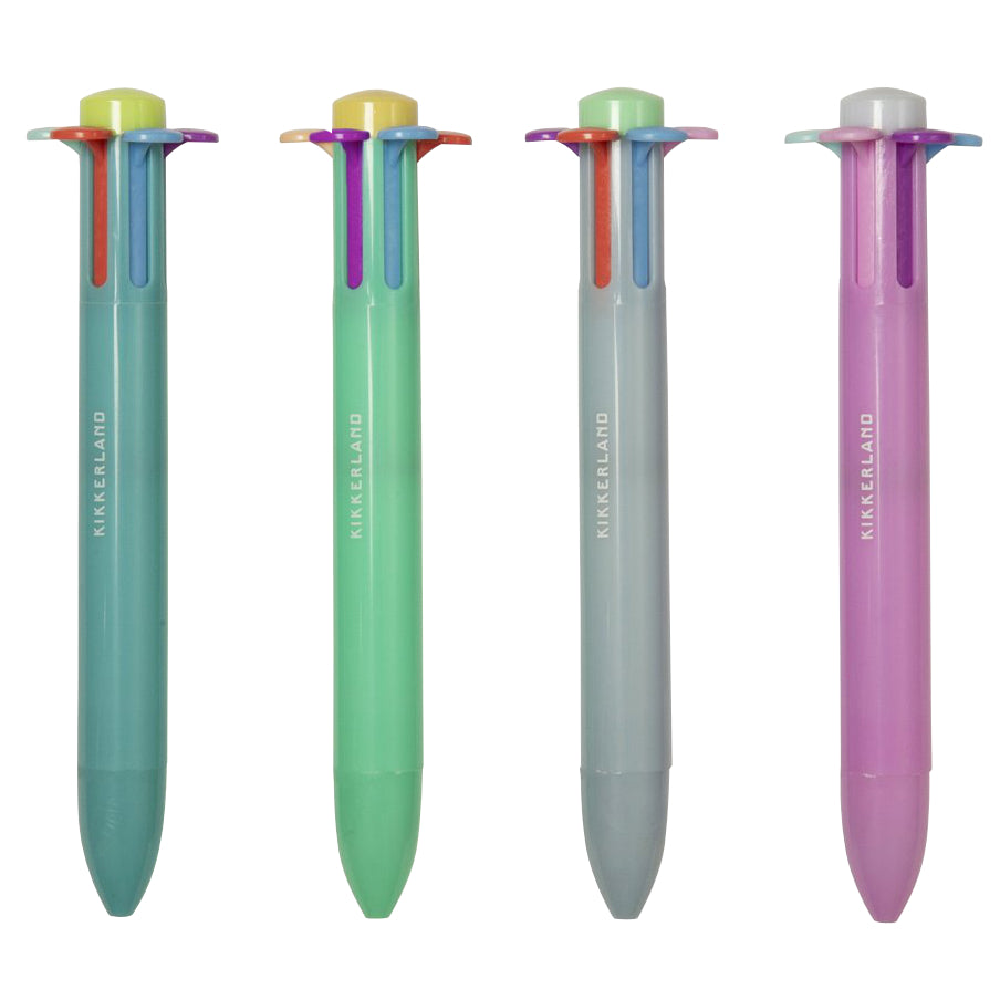 Kikkerland Flower Pen With Six Ink Colors
