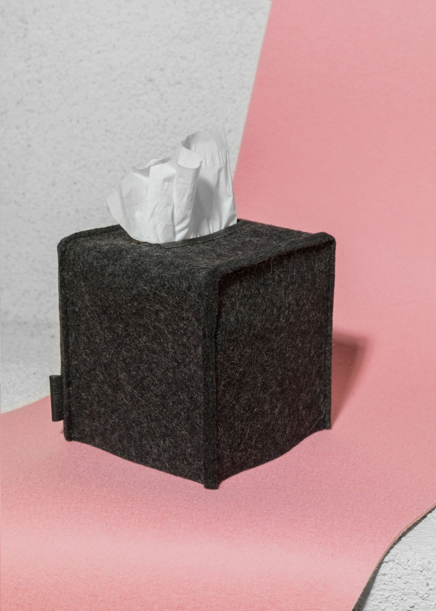 Graf Lantz Small Felt Tissue Box Cover – Charcoal