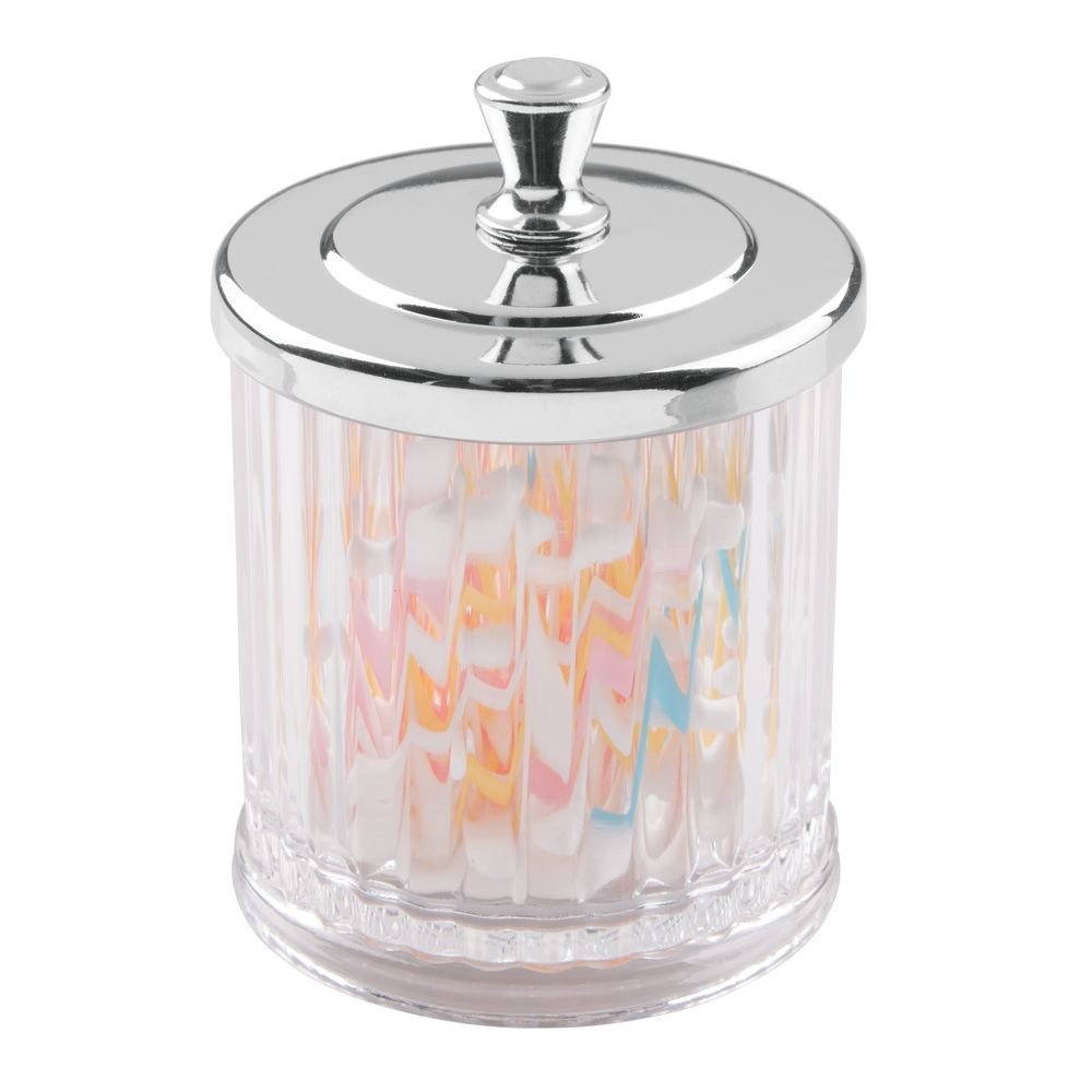 Alston Bathroom Canister, Clear