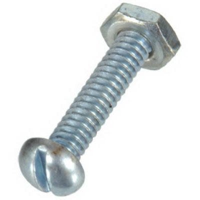 Machine Screws With Nuts – 10-24 x 1" – Pack of 8