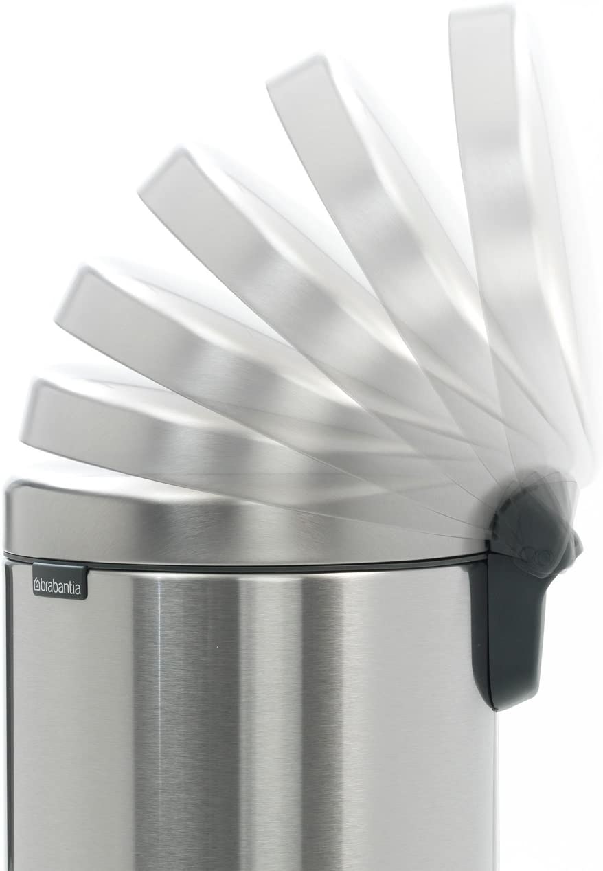 Brabantia NewIcon Step Trash Can – White – 1.3 Gal