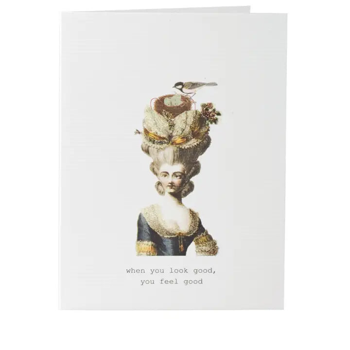 Look Good Feel Good Glitter Greeting Card – 3.5" x 5"
