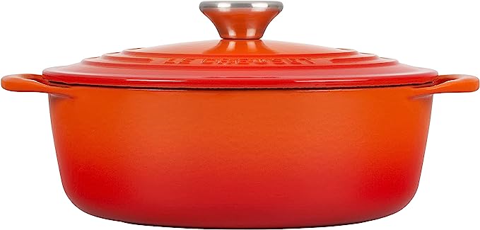 Le Creuset Round Shallow Dutch Oven – 2.75QT – Flame