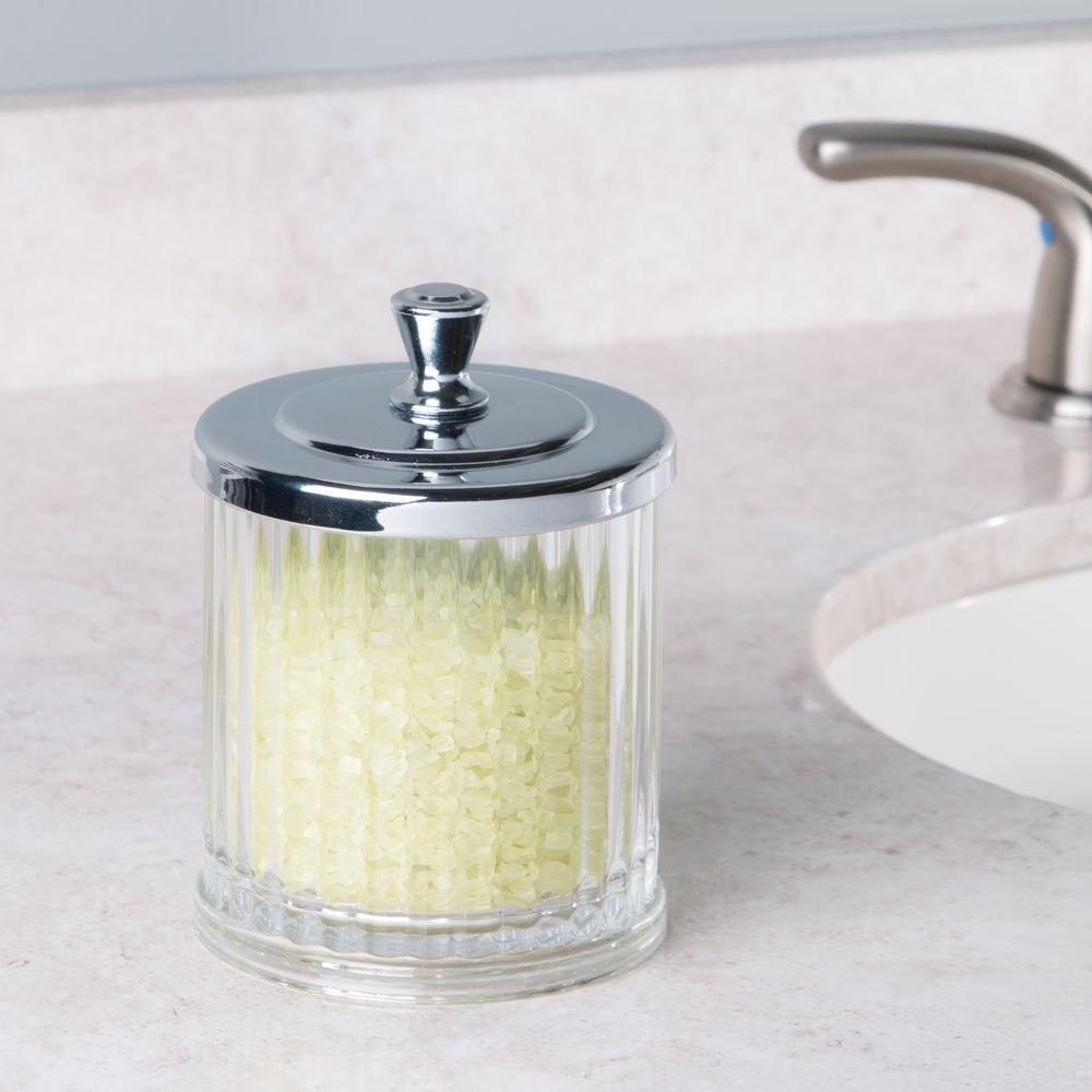 Alston Bathroom Canister, Clear