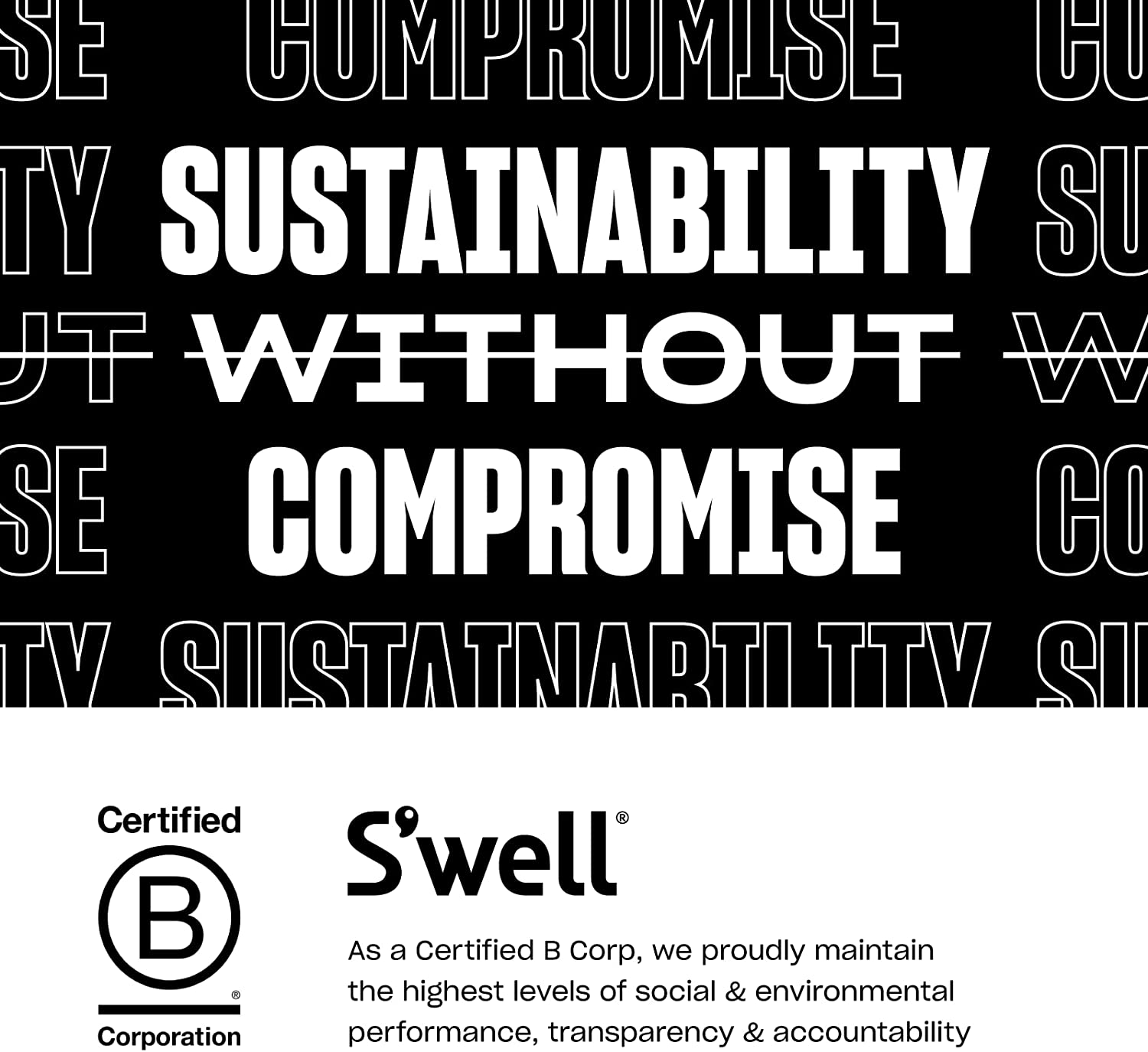 S'well Triple-Layered, Vacuum-Insulated Mug – 12oz –Teakwood